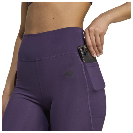 Adidas Γυναικείο ποδηλατικό κολάν Optime Essentials Stash Pocket 7'' Short Leggings